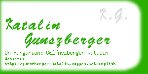 katalin gunszberger business card